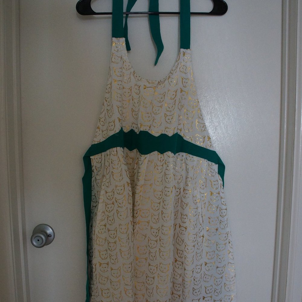 Gold Cat Apron